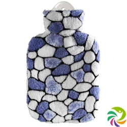 SINGER hot water bottle 2l plush cover Pebble