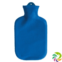 SINGER hot water bottle 2l fleece cover blue