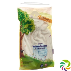 SINGER hot water bottle 0.8l velor white Dumbo