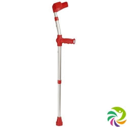 Ossenberg crutch kiddy alu / red soft grip 100kg pair 1