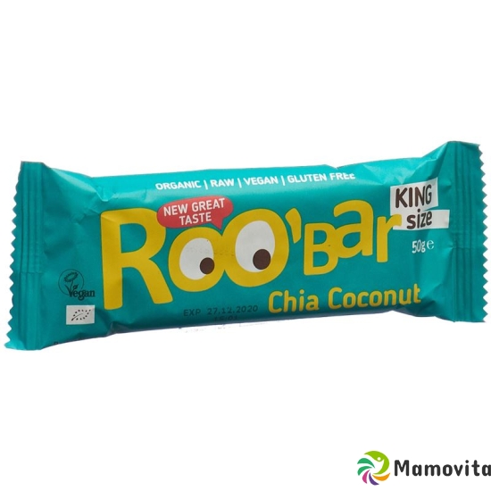 Roobar raw bar Chia Coconut 50g buy online