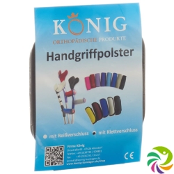 King Griffpolster crutches black Velcro 1 pair