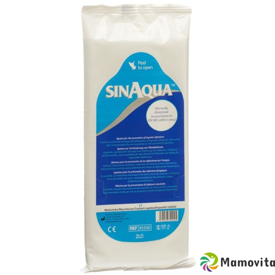 SINAQUA pre-moistened washcloth Btl 12 pcs buy online