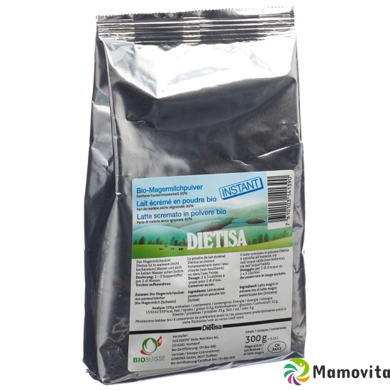 Dietisa skimmed milk powder instant Bio Battalion 300 g buy online