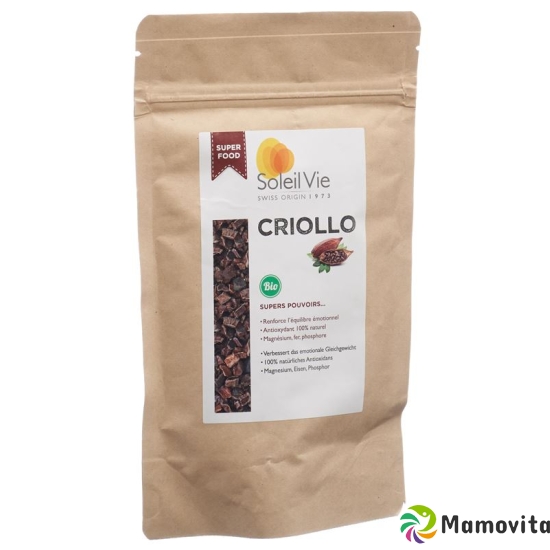 Soleil Vie crude cacao Criollo splitter Bio 120 g buy online