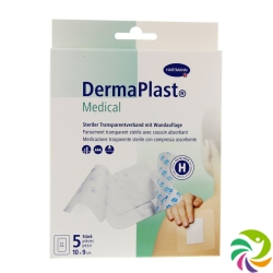 Dermaplast Medical transparent dressing 10x9cm 5 pcs