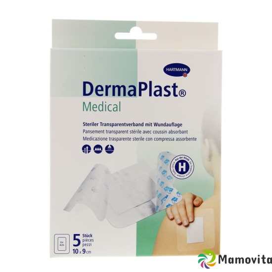 Dermaplast Medical transparent dressing 10x9cm 5 pcs buy online