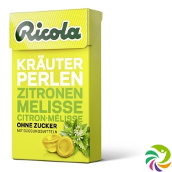 Ricola herbal candy beads Zitronenm without sugar Box 25 g