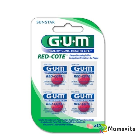 GUM SUNSTAR Red Cote tablets 12 pcs buy online