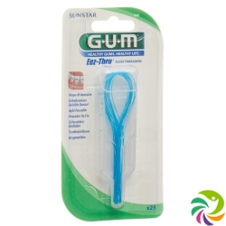 GUM SUNSTAR EEZ THRU floss threader 25 pcs