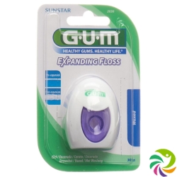 GUM EXPANDING SUNSTAR floss waxed 30m