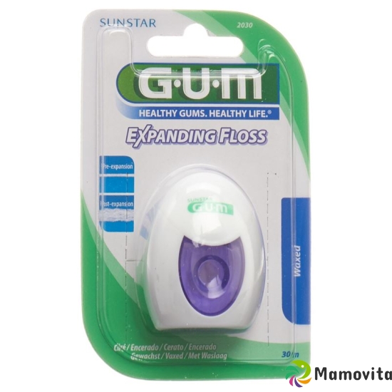 GUM EXPANDING SUNSTAR floss waxed 30m buy online