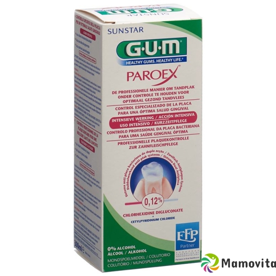 GUM SUNSTAR Paroex mouthwash of 0.12% chlorhexidine 300 ml buy online