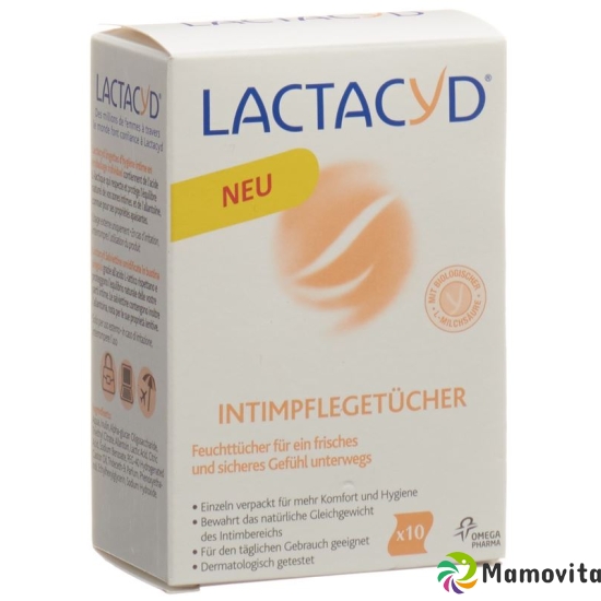 Lactacyd intimate wipes individually wrapped 10 pcs buy online