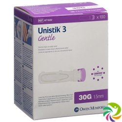 Unistik 3 Lanzetten Gentle 30g (1.5mm) 100 Stück