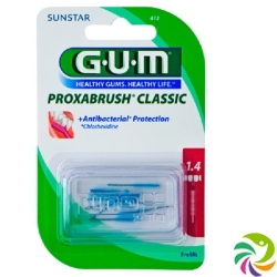 GUM SUNSTAR Proxabrush ISO 4 1.4mm cylindric refill pink 8 pcs