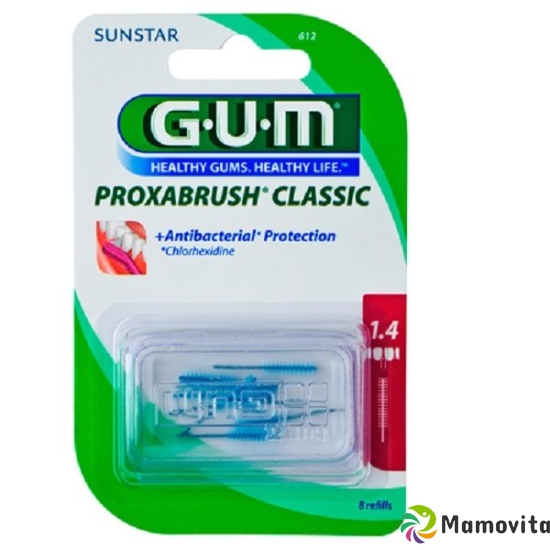 GUM SUNSTAR Proxabrush ISO 4 1.4mm cylindric refill pink 8 pcs buy online