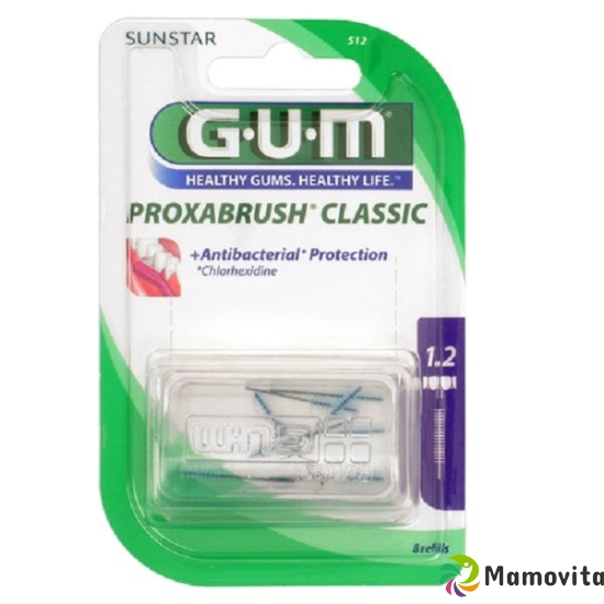 GUM SUNSTAR Proxabrush ISO 3 1.2mm cylindric refill violet 8 pcs buy online