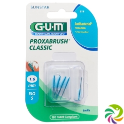 GUM SUNSTAR Proxabrush ISO 5 1.6mm conique refill blue 8 pcs