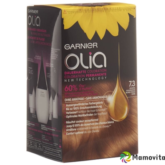 Olia Hair Color 7.3 Dark Golden Blonde buy online