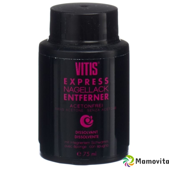 Vitis EXPRESS nail polish remover without acetone with sponge 75 ml buy online