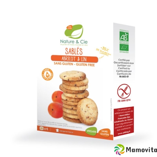 Nature & Cie apricot biscuits gluten free 135 g buy online