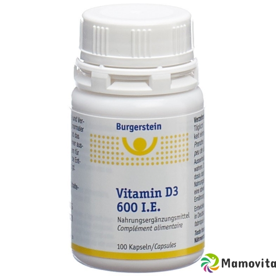 Burgerstein Vitamin D3 capsules 600 IE 100 pieces buy online