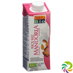 Isola Bio Mini almond rice milk Tetra 12:25 lt