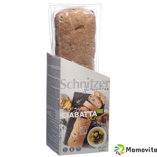 Schnitzer Organic Olive Ciabatta gluten free 360 ​​g buy online