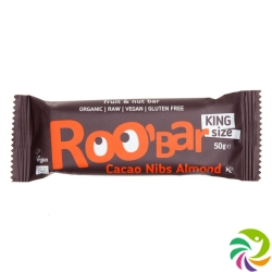 Roobar raw bar cocoa and almond splitter 16 x 50 g