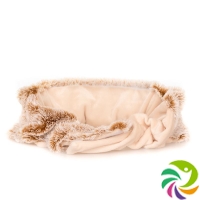 Habibi Plush heat belt 104cm cream with velcro