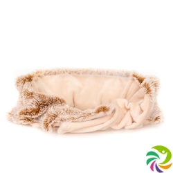 Habibi Plush heat belt 104cm cream with velcro