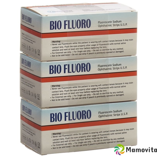 Biofluoro fluorescein Ophthalmic Strips 300 pcs buy online