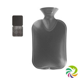 Fashy hot water bottle anthracite 2l half louver