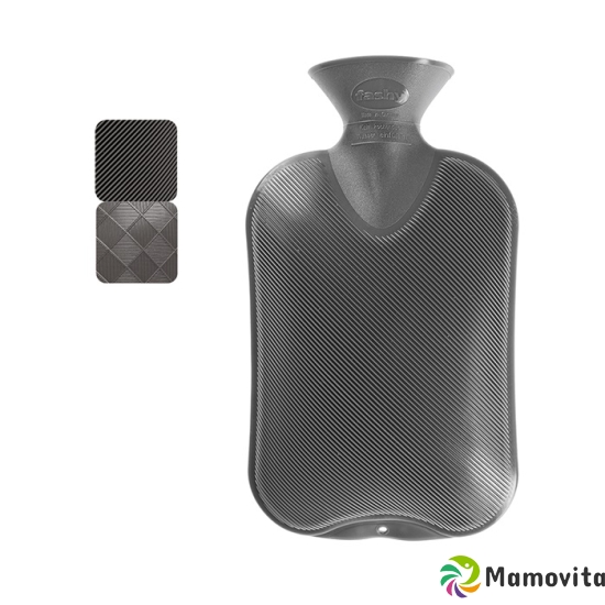 Fashy hot water bottle anthracite 2l half louver buy online