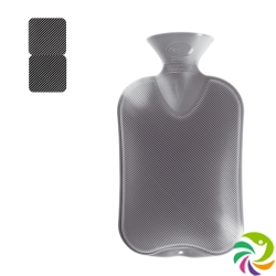 Fashy hot water bottle anthracite 2l double lamella