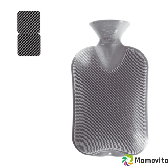 Fashy hot water bottle anthracite 2l double lamella buy online