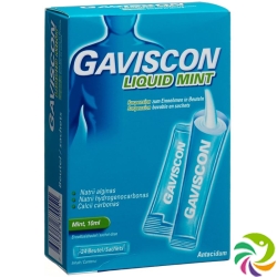 Gaviscon Liquid mint Susp in bags 24 Btl 10 ml