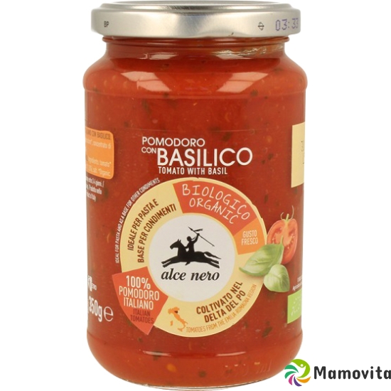 Alce Nero Tomaten Sauce mit Basilikum Glas 350g buy online