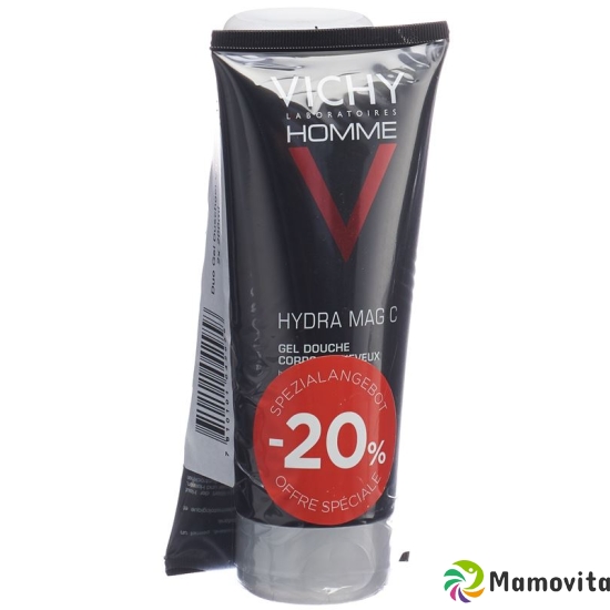 Vichy Homme Duo Shower Gel Hydra Mag C 2x 200ml buy online