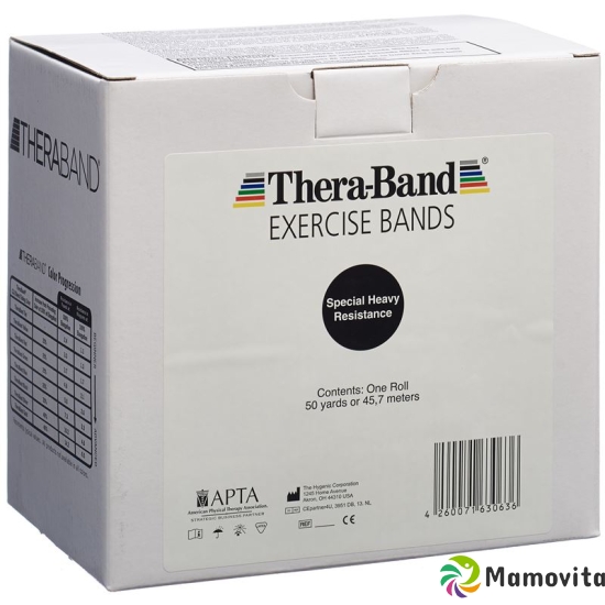 Theraband 45mx12.7cm black special strong buy online