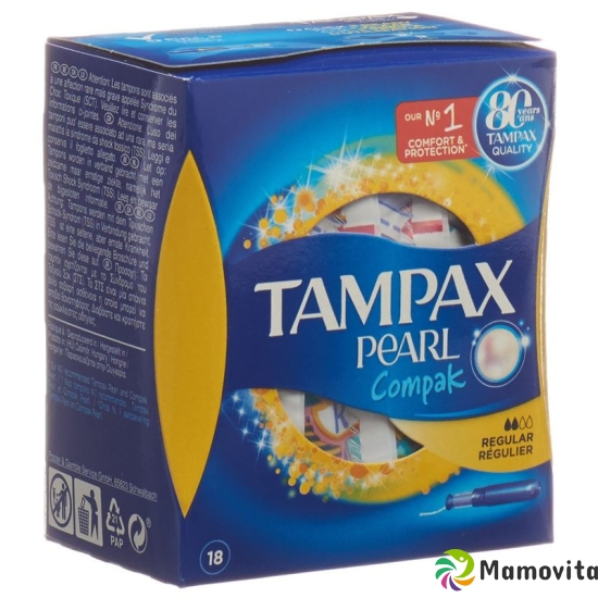 Tampax Tampons Compak Pearl Regular 18 pieces buy online