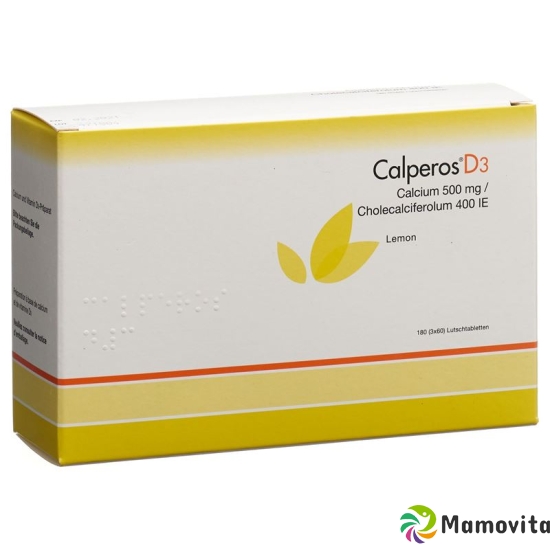 Calperos D3 Lutschtabl lemon Ds 180 pcs buy online