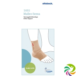 MALLEO SENSA Sprunggelenkbandage XS left tan