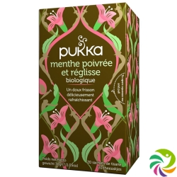 Pukka Menthe Réglisse et poivrée Thé bio Btl 20 pcs