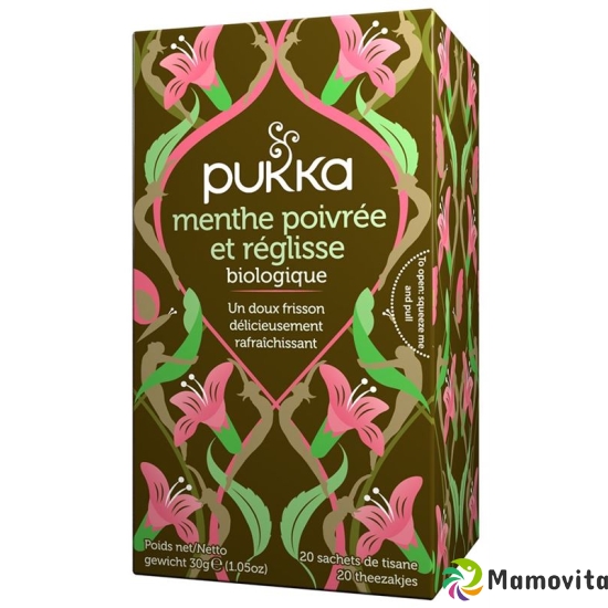 Pukka Menthe Réglisse et poivrée Thé bio Btl 20 pcs buy online