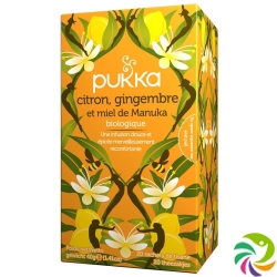 Pukka Citron Gingembre et Miel de Manuka Thé bio Btl 20 pcs