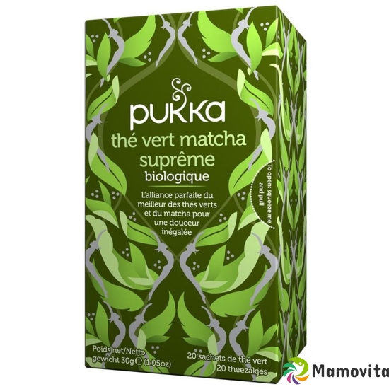 Pukka Thé Vert Matcha Suprême Thé bio Btl 20 pcs buy online