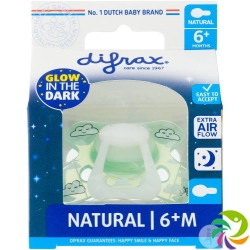 Difrax Nuggi Natural 6 + M Night Silicone