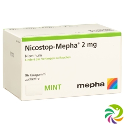 Nico stop Mepha gum 2 mg mint 96 pcs